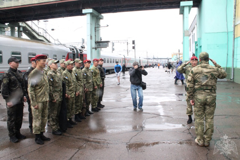 В Бурятию вернулись получившие «краповые береты» росгвардейцы