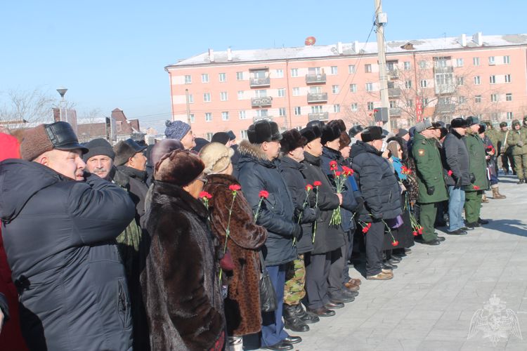 Росгвардейцы Бурятии приняли участие в митинге, посвященном Дню вывода советских войск из Афганистана