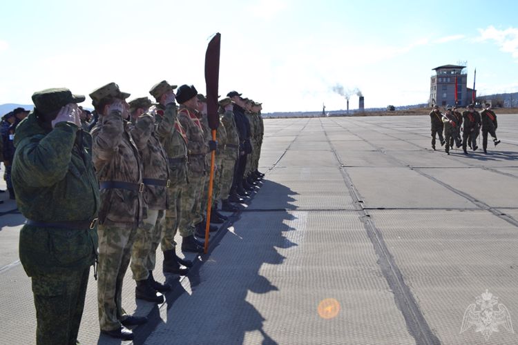 В Бурятии росгвардейцы готовятся к параду Победы