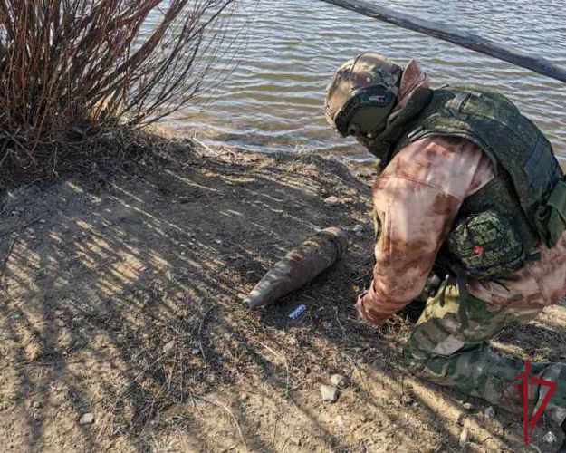 В Иволгинском районе взрывотехники Росгвардии обследовали снаряд