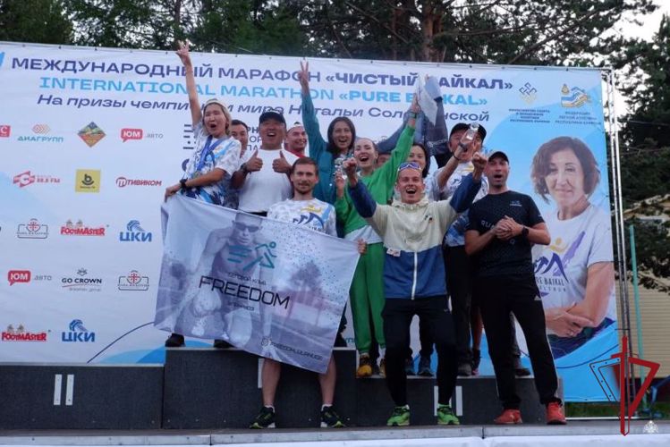 Росгвардейцы участвовали в Международном марафоне «Чистый Байкал»