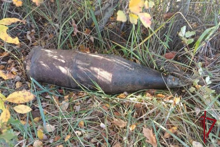В пригороде Улан-Удэ взрывотехники Росгвардии обследовали снаряд