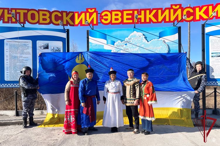 В Бурятии сотрудники вневедомственной охраны Росгвардии приняли участие в патриотической акции