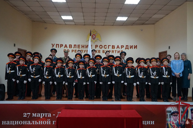 В Бурятии состоялась церемония принятия клятвы кадет Росгвардии 