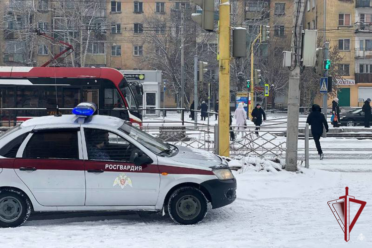 В Бурятии росгвардейцы участвуют в оперативно-профилактическом мероприятии «Пешеходный переход»