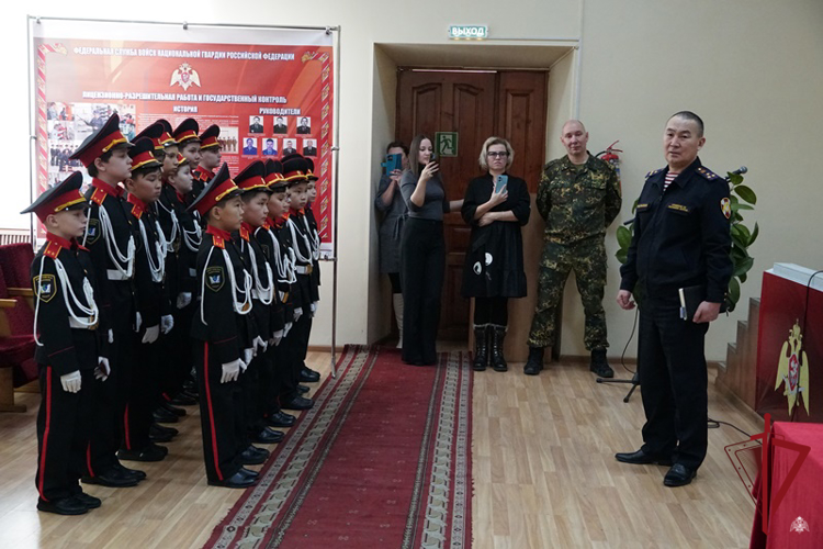 В Бурятии состоялась церемония принятия клятвы кадет Росгвардии 