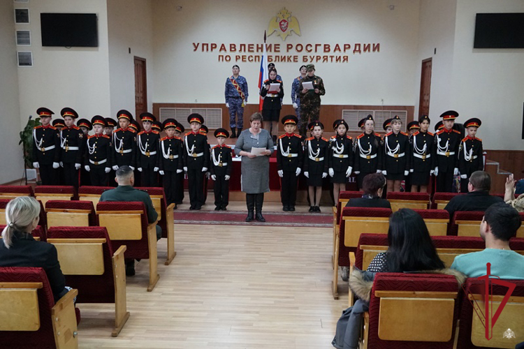 В Бурятии состоялась церемония принятия клятвы кадет Росгвардии 