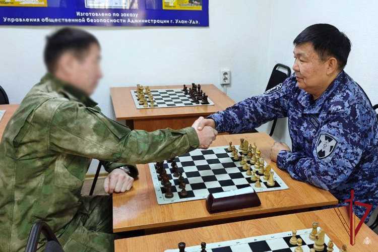 В Управлении Росгвардии по Республике Бурятия прошел турнир по шахматам