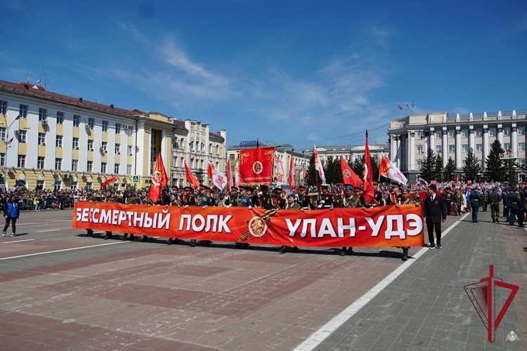 Личный состав территориального Управления Росгвардии принял участие в Параде Победы в Улан-Удэ 