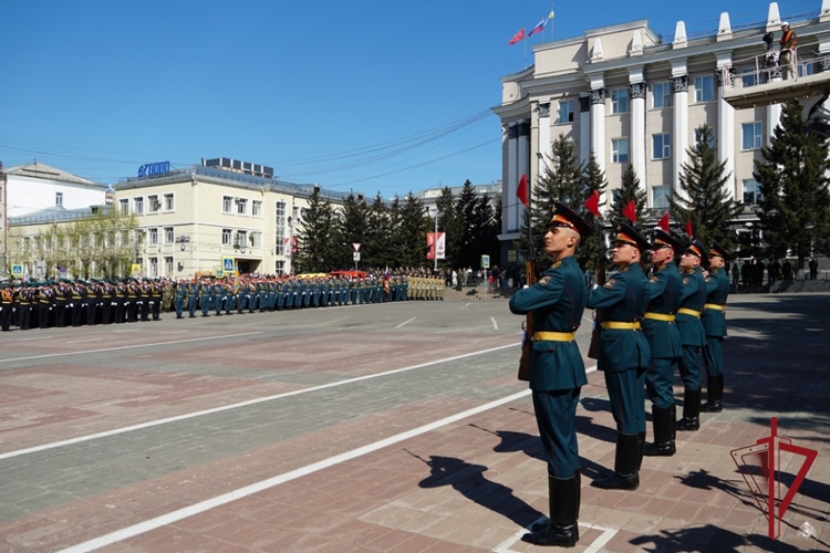 Личный состав территориального Управления Росгвардии принял участие в Параде Победы в Улан-Удэ 