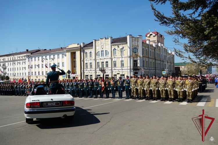 Личный состав территориального Управления Росгвардии принял участие в Параде Победы в Улан-Удэ 