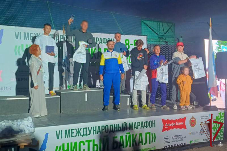 Росгвардейцы Бурятии стали призерами Международного марафона «Чистый Байкал»