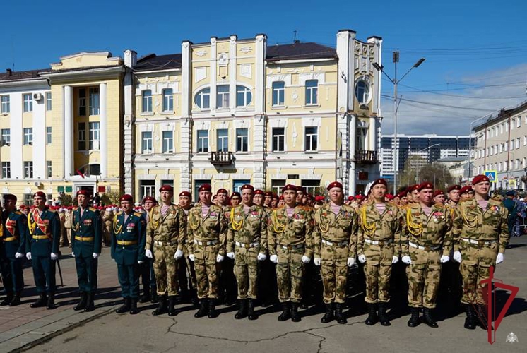 В Бурятии росгвардейцы приняли участие в Параде Победы