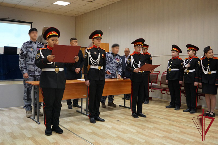 Кадеты Росгвардии дали клятву в Бурятии 