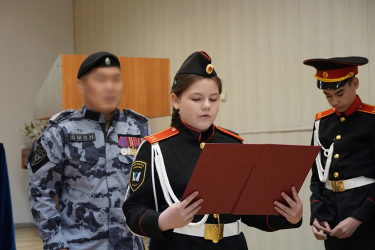 Кадеты Росгвардии дали клятву в Бурятии 