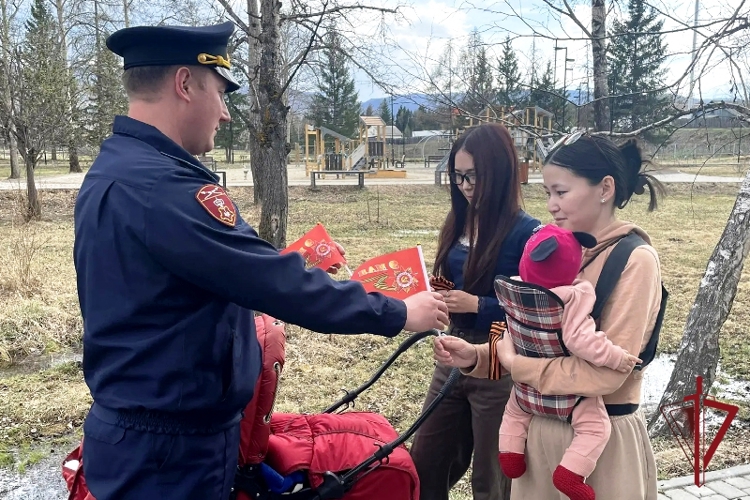 В районах Бурятии сотрудники вневедомственной охраны проводят мероприятия, посвященные Дню Победы