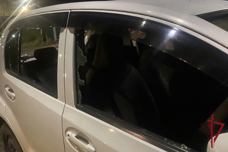 В Улан-Удэ сотрудники Росгвардии задержали мужчину, повредившего автомобиль