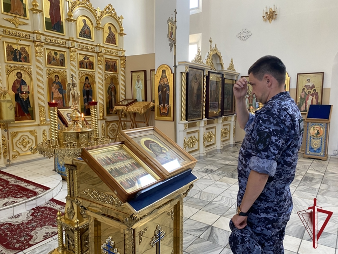 В Бурятии росгвардейцы приняли участие в мероприятиях, посвященных Дню памяти князя Владимира