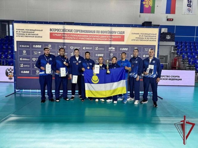 Сотрудник ОМОН «Кречет» занял 3 место во всероссийском турнире по волейболу среди ветеранов спецоперации