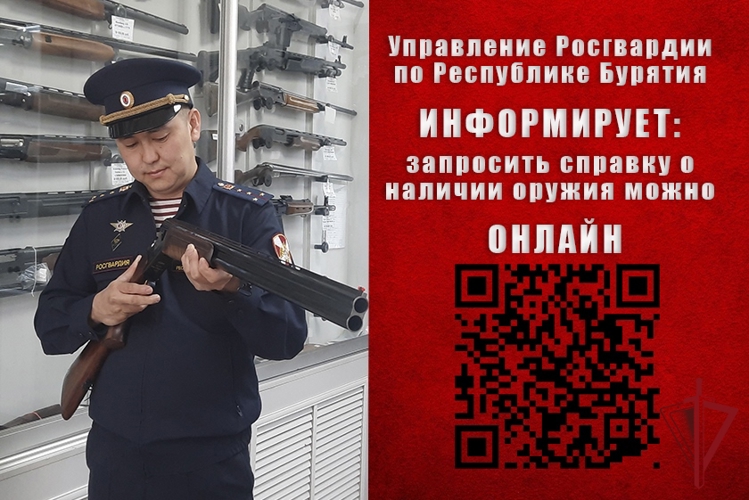 Справку о наличии или отсутствии оружия теперь можно получить дистанционно на сайте Росгвардии